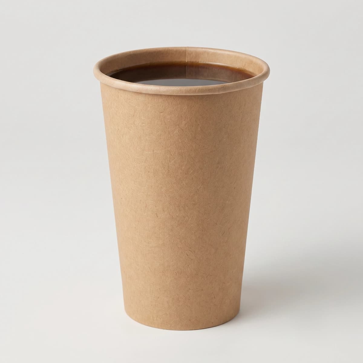 Vaso de Papel Kraft Pared Sencilla