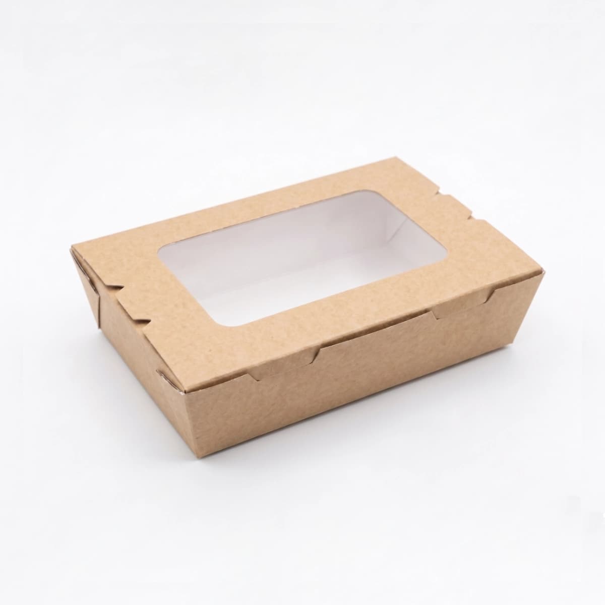 Caja de Papel Kraft con Ventana Transparente